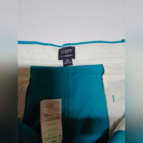 J.Crew Men’s 9” Classic Fit Shorts | Size 38 | Teal Blue - Picture 3 of 7